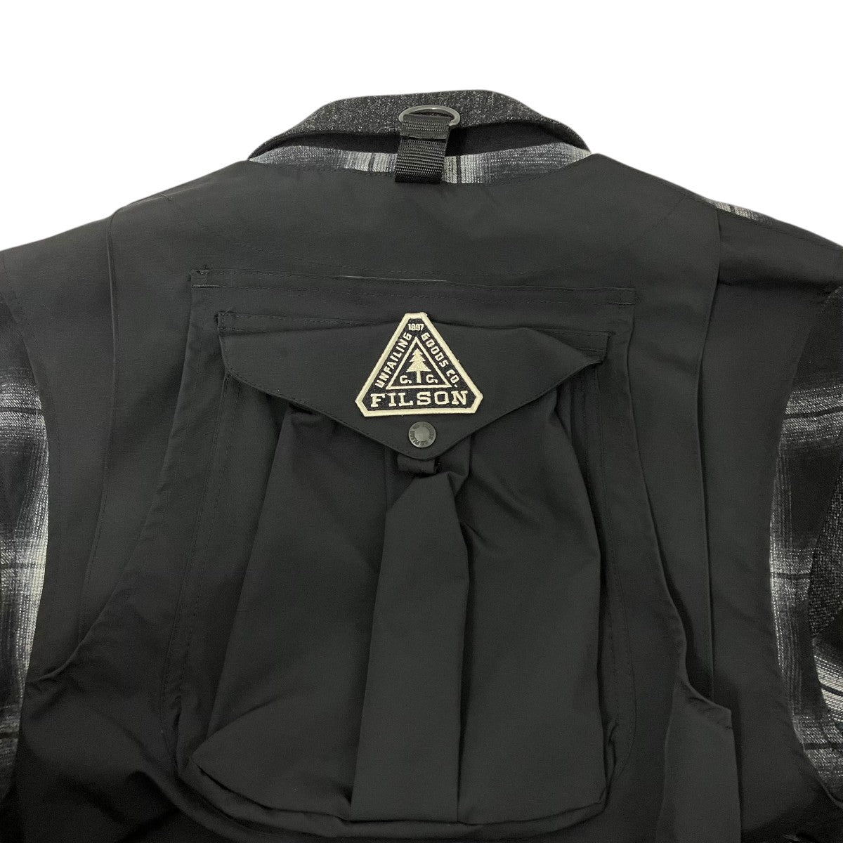 JUNYA WATANABE CDG×FILSON GARMENT 25AWコート ウールツイード×綿フランネルチェック×エステルオックスコートWP-C007 古着・中古-5枚目のアイテム画像