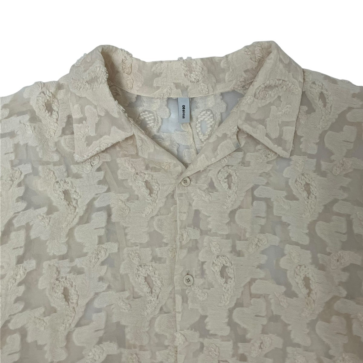 08sircus Paisley Jaquard back dolman split shirtオープンカラーシャツS24SS-SH04 古着・中古-3枚目のアイテム画像