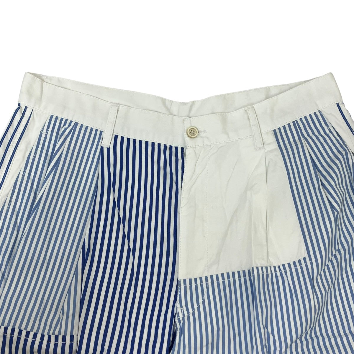 COMME des GARCONS SHIRT 25SSストライプ パッチワークハーフパンツFO-P002 古着・中古-3枚目のアイテム画像