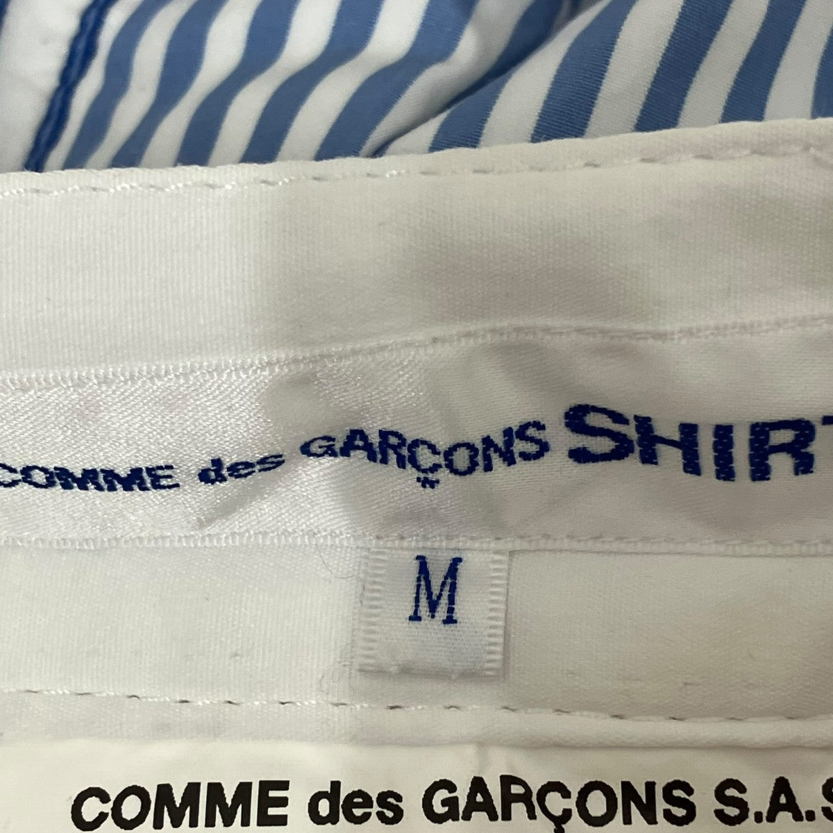 COMME des GARCONS SHIRT 25SSストライプ パッチワークハーフパンツFO-P002 古着・中古-7枚目のアイテム画像