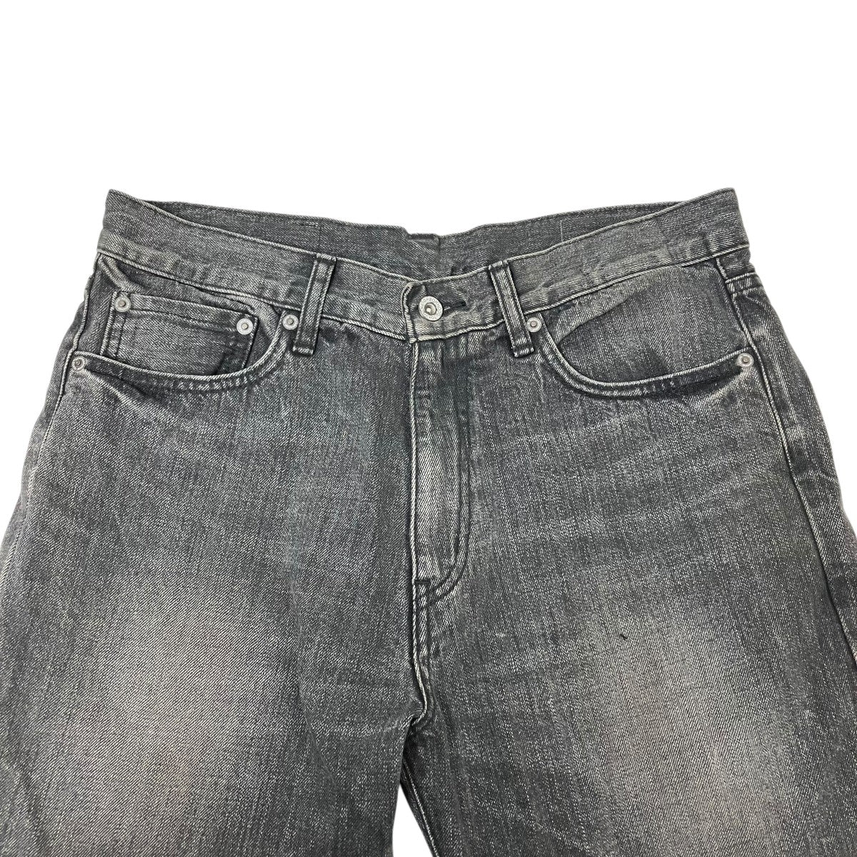 NEIGHBORHOOD BLACK DENIM WASHED SLIM STRAIGHT PANTSデニムパンツ252XBNH-PTM11 古着・中古-3枚目のアイテム画像