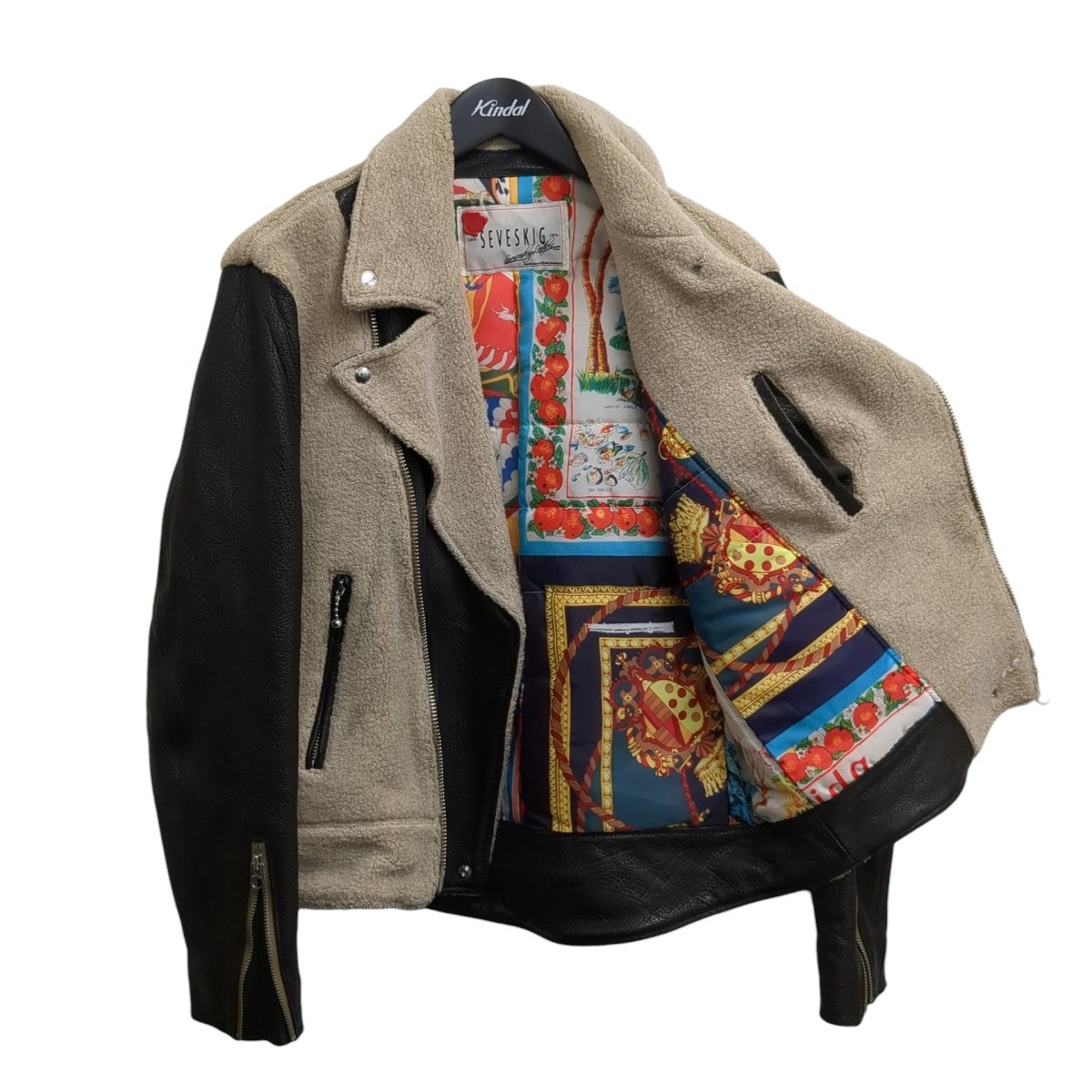 SEVESKIG(セヴシグ) PANDAレザーライダースジャケットJK-SV-HA-1003 JK