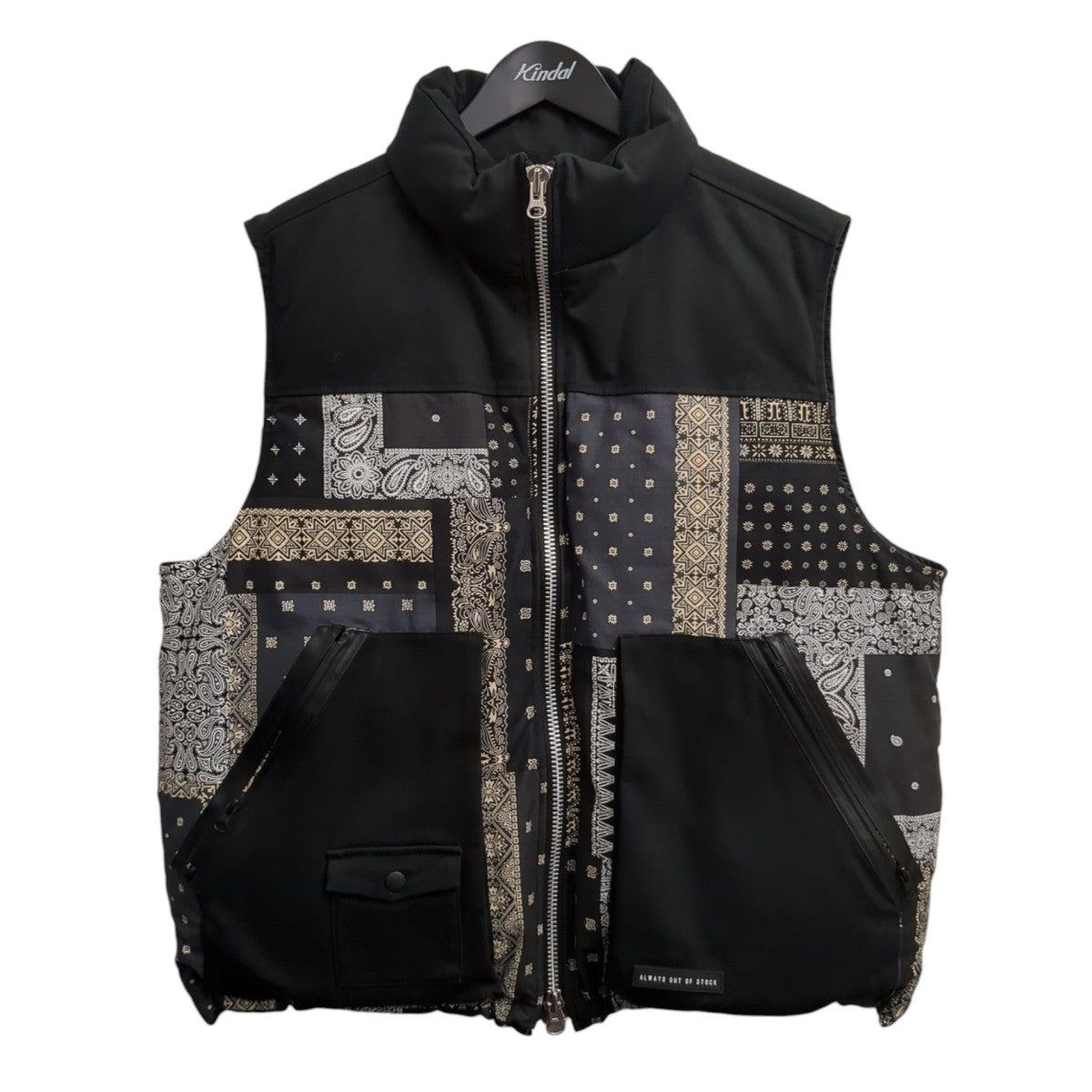 Always Out Of Stock PAISLEY COMBINATION DOWN VESTダウンベストHA-024202110 古着・中古-1枚目のアイテム画像