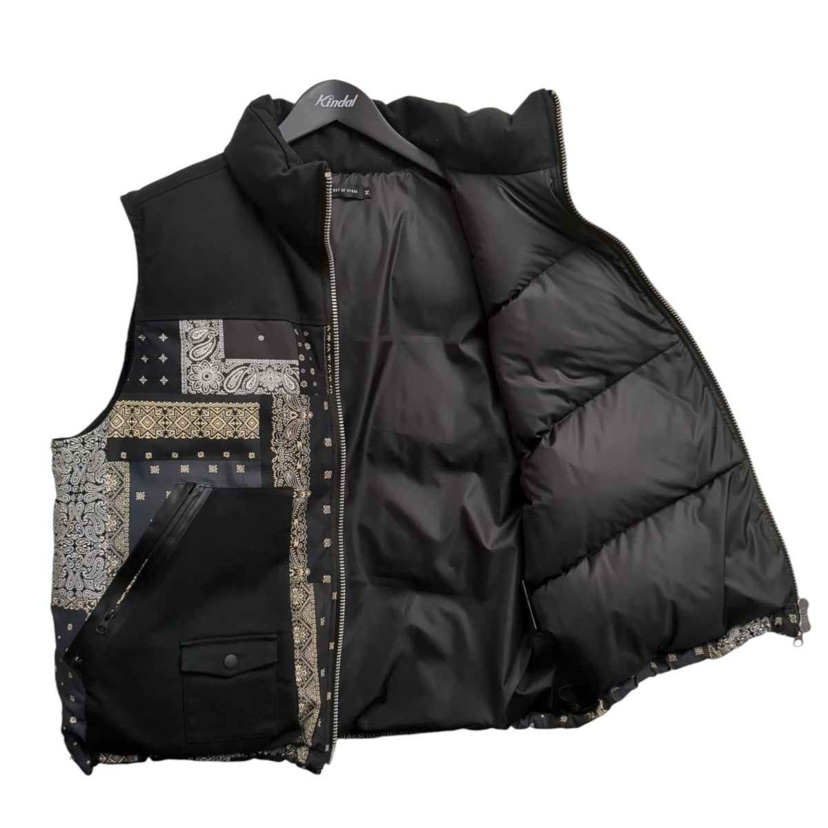 Always Out Of Stock PAISLEY COMBINATION DOWN VESTダウンベストHA-024202110 古着・中古-2枚目のアイテム画像