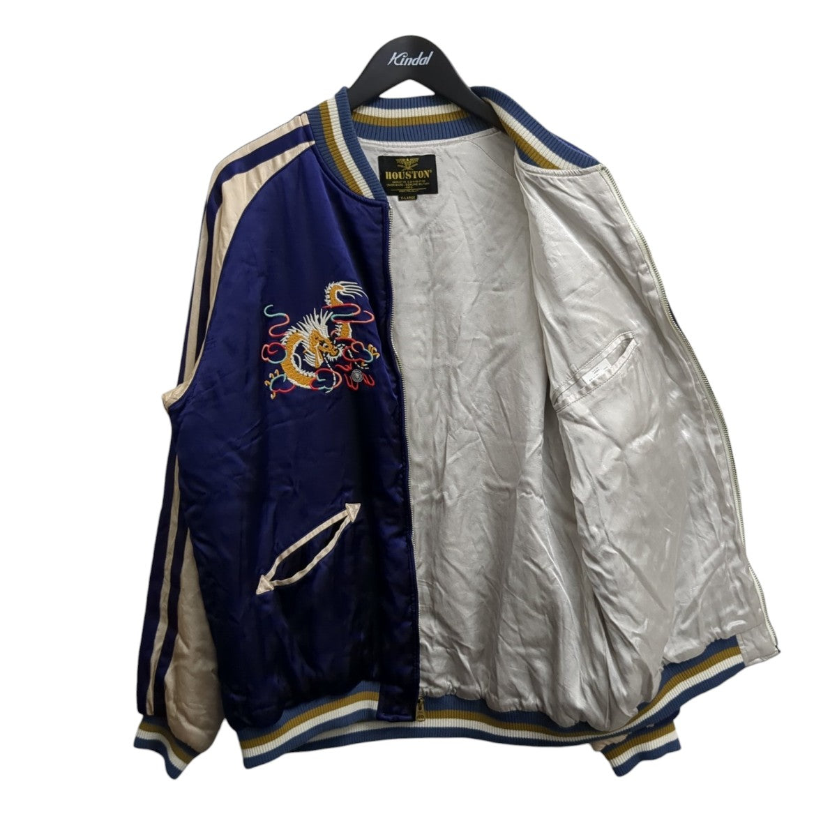 HOUSTON(ヒューストン) スカジャン51289 51289 ネイビー サイズ XL