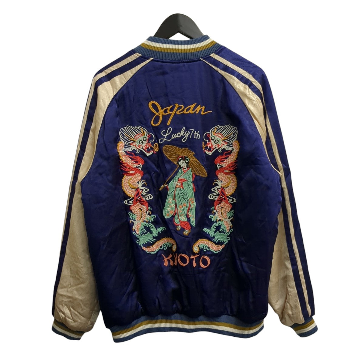 HOUSTON スカジャン Lサイズ ネイビー HOUSTON ヒューストン スカジャン ネイビー サイズ L - メルカリ