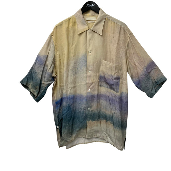 YOKE(ヨーク) 24SSLANDSCAPE PRINTED OPEN COLLAR SHIRTオープンカラー