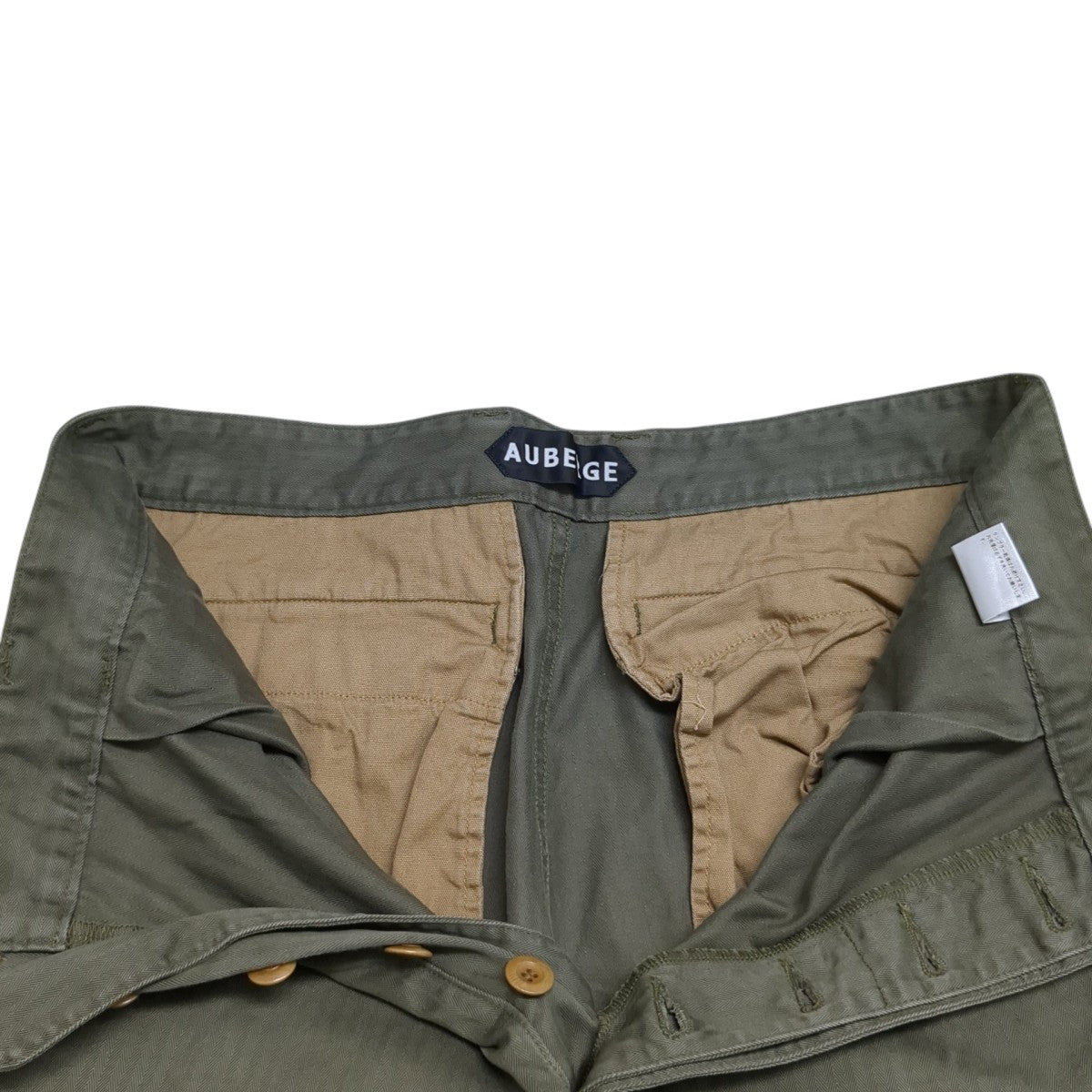 AUBERGE M-47 ヘリンボーンカーゴパンツ 古着・中古-4枚目のアイテム画像