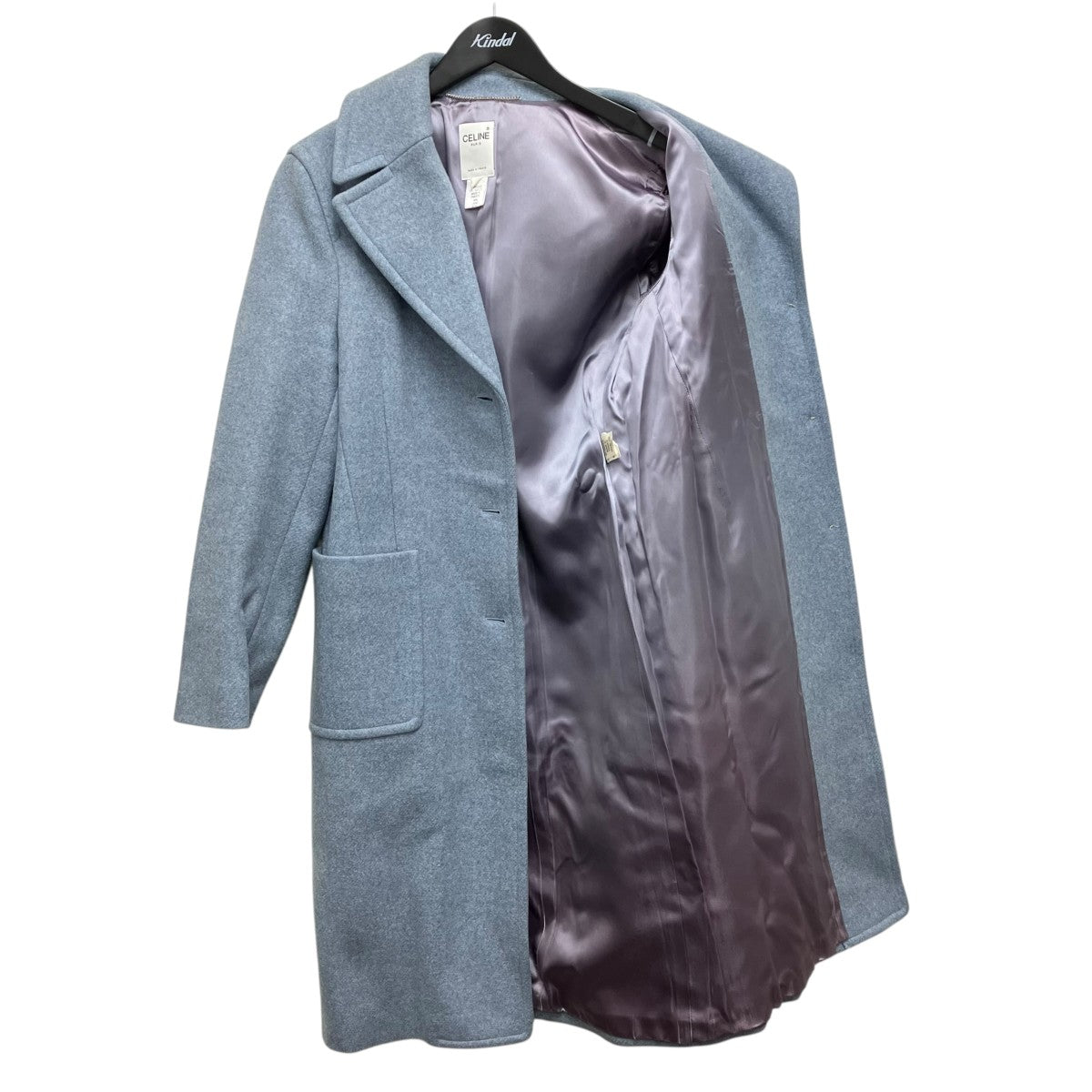 CELINE(セリーヌ) ウールコート82U000 82U000 スカイブルー サイズ 38