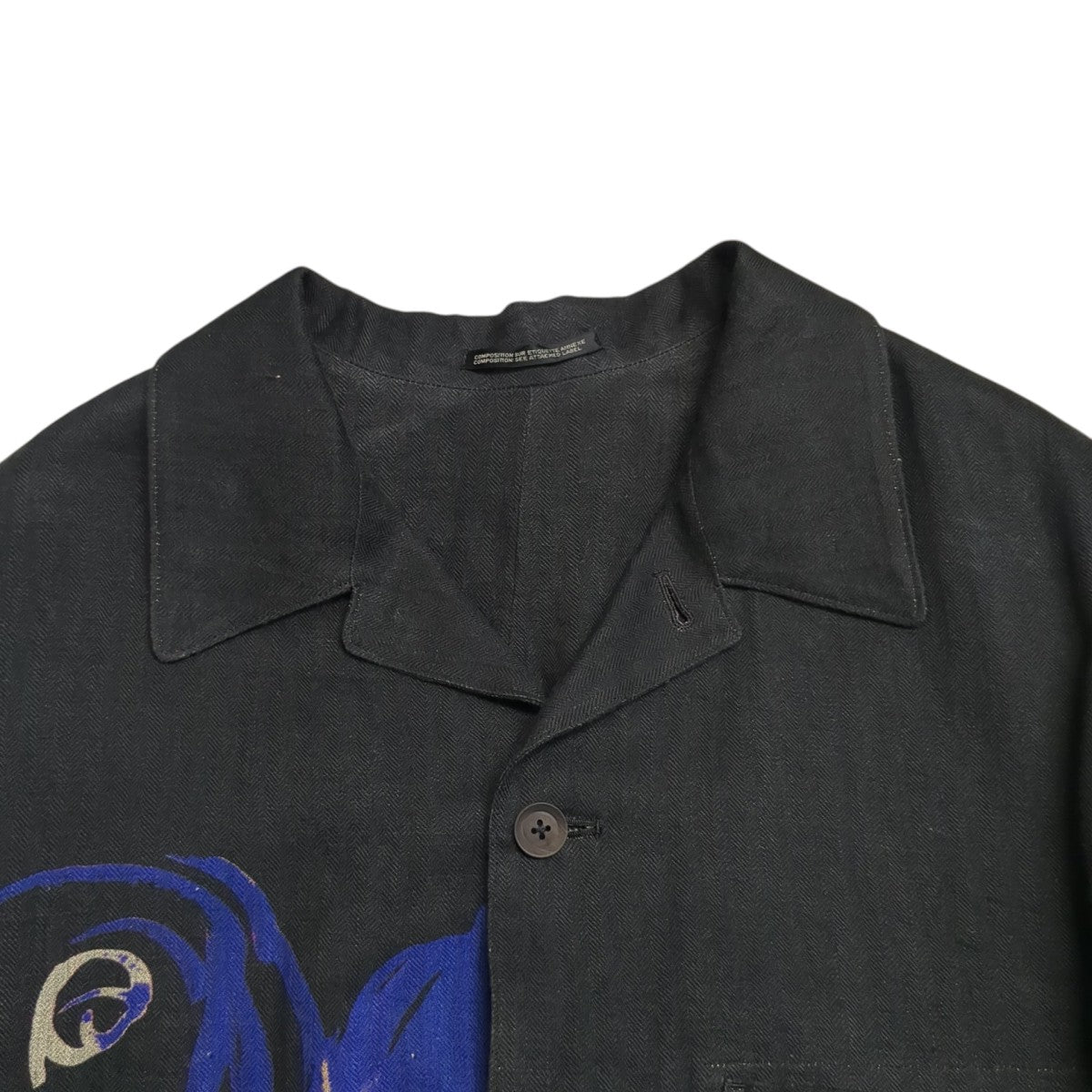 Yohji Yamamoto pour homme 20SSシャツジャケットHN-J68-313 古着・中古-4枚目のアイテム画像