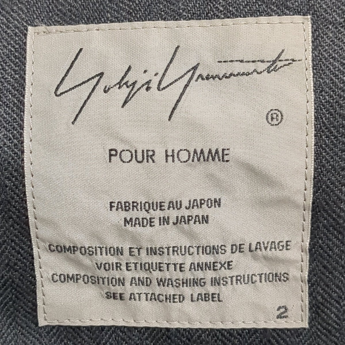 Yohji Yamamoto pour homme 20SSシャツジャケットHN-J68-313 古着・中古-8枚目のアイテム画像
