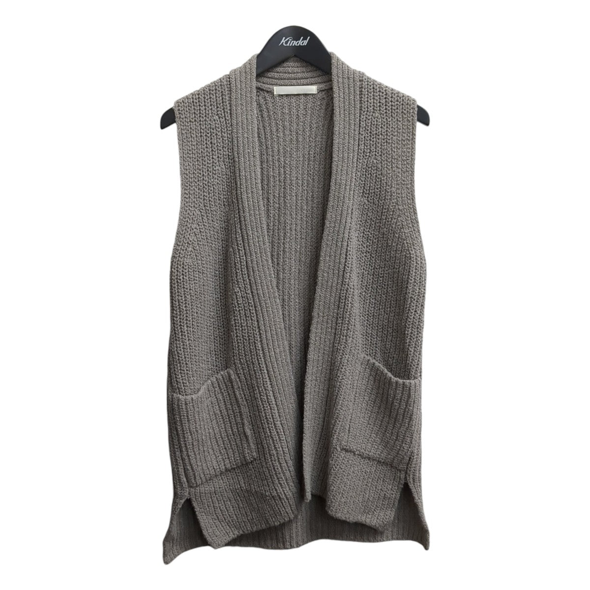 evam eva wool alpaka aze vestジレE253K054 古着・中古-1枚目のアイテム画像
