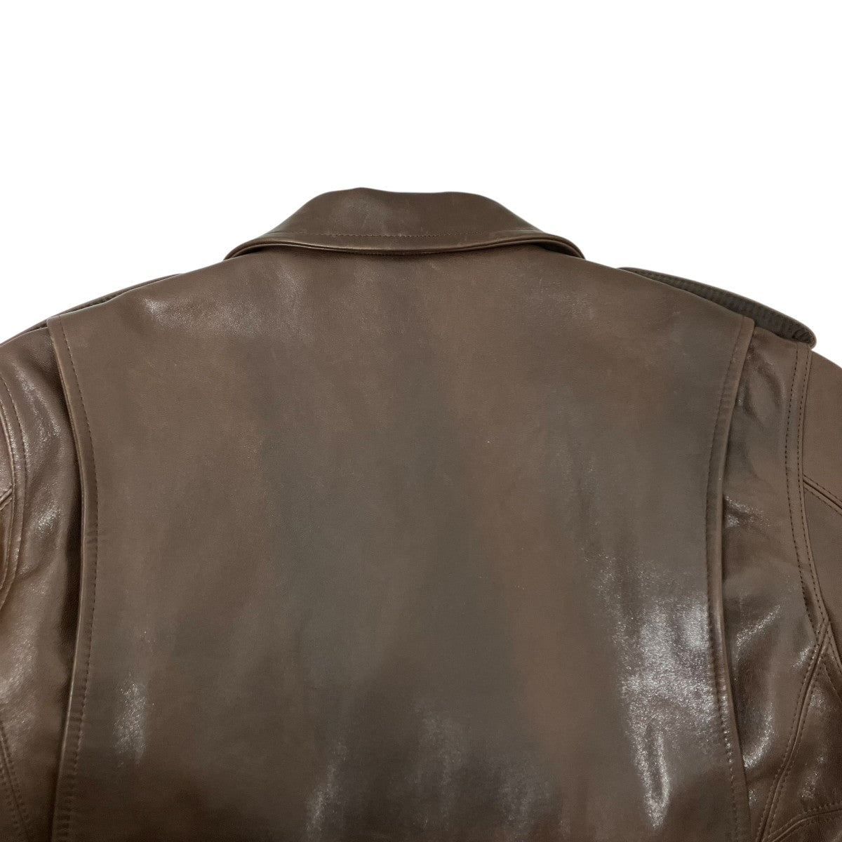AURALEE Heavy Lamb Leather Riders JacketレザージャケットA25AB01LA 古着・中古-5枚目のアイテム画像