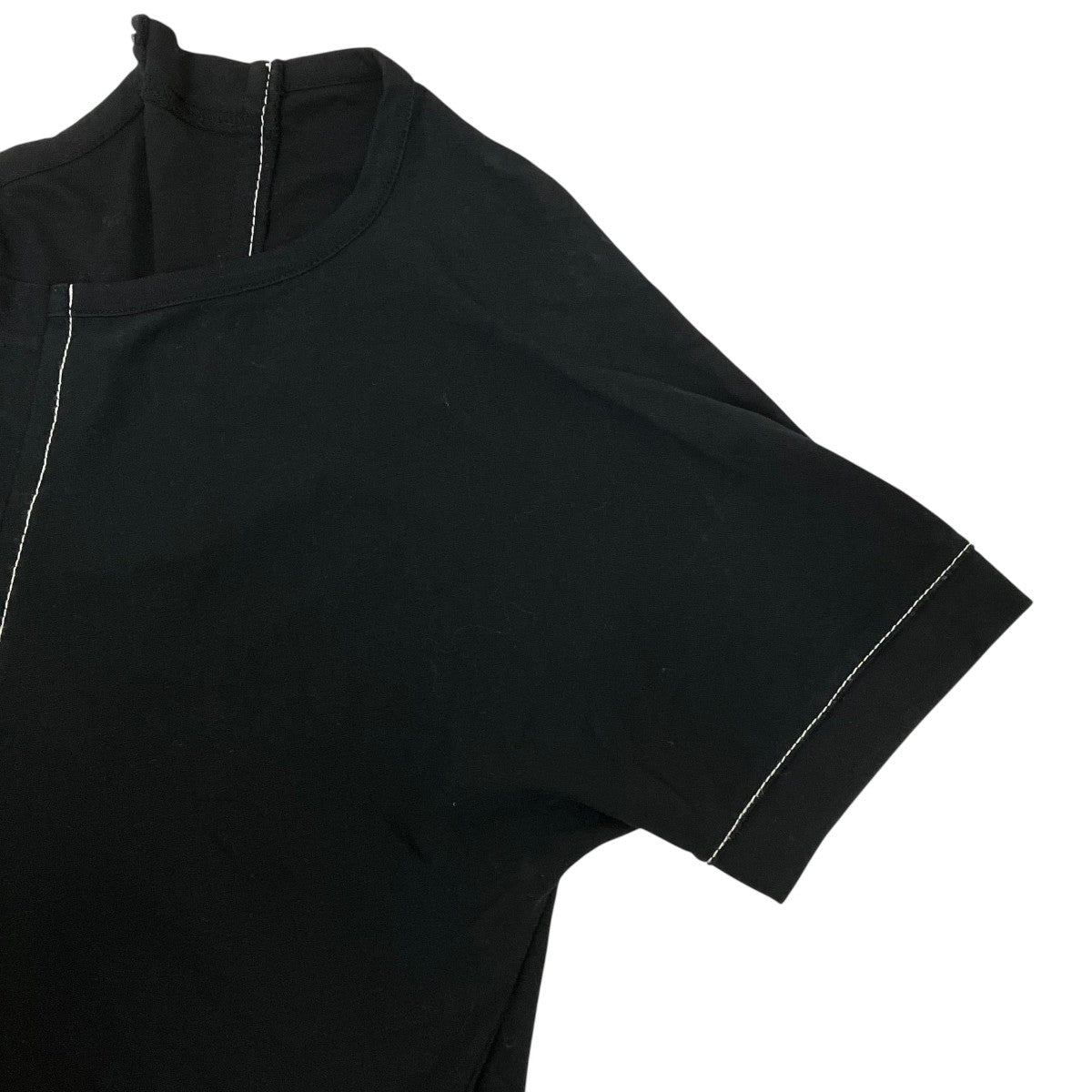 yohji yamamoto+Noir アシンメトリー ドッキング半袖カットソーN0-T54-767 古着・中古-5枚目のアイテム画像