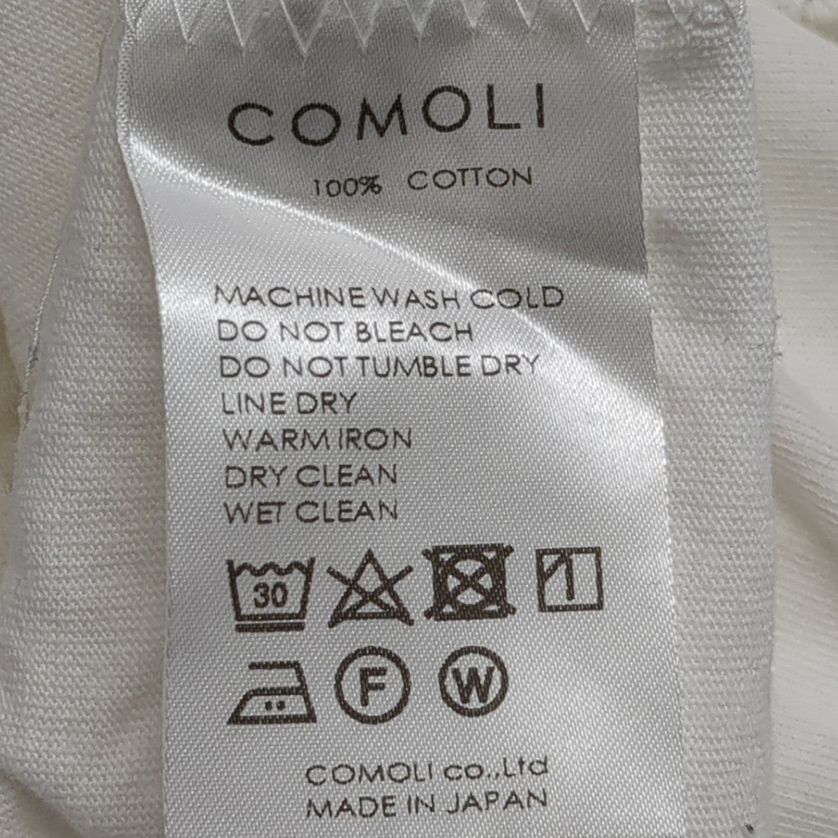 COMOLI 長袖TシャツA03-05011 古着・中古-8枚目のアイテム画像
