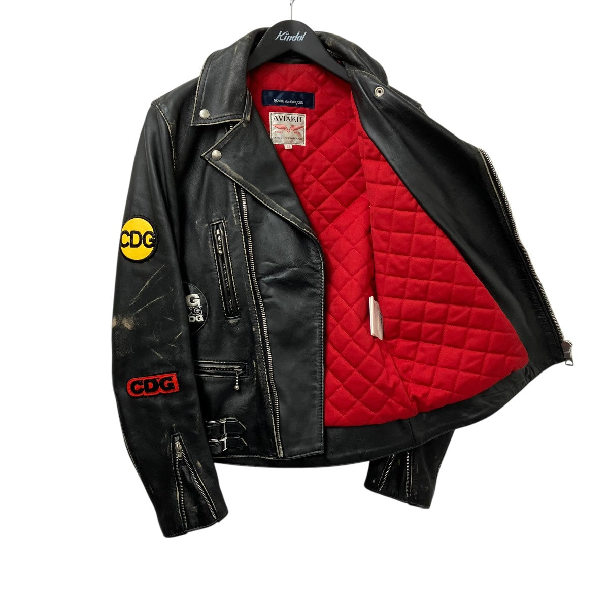 COMME des GARCONS×Lewis Leathers 青山限定レザージャケットKL-J001 古着・中古-2枚目のアイテム画像