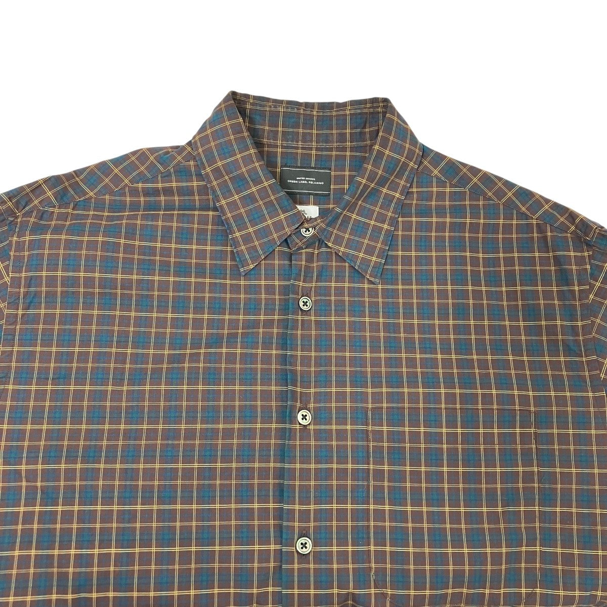 U．A． GreenLabelRelaxing×THOMAS MASON チェックシャツ3211-2-000000 古着・中古-3枚目のアイテム画像
