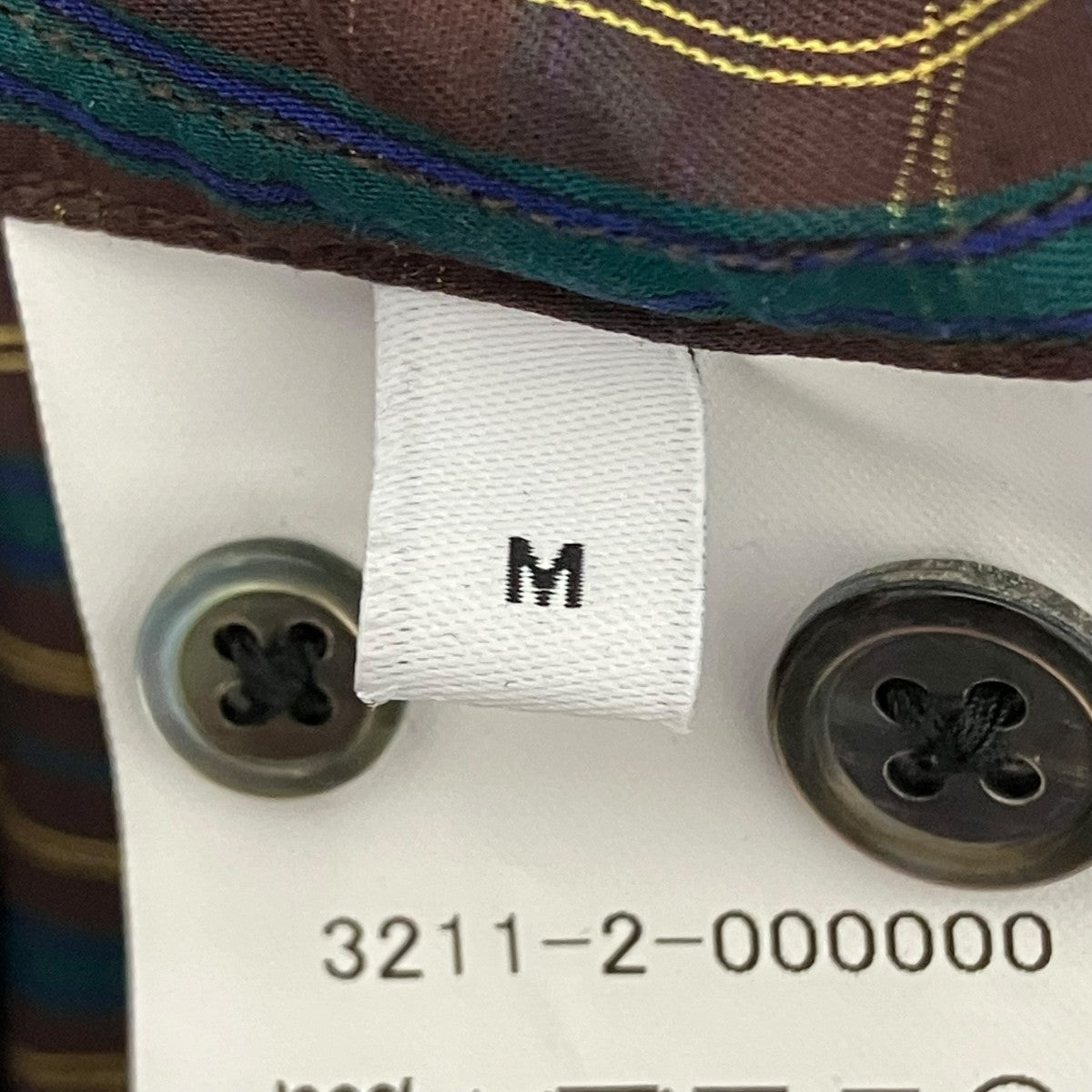 U．A． GreenLabelRelaxing×THOMAS MASON チェックシャツ3211-2-000000 古着・中古-6枚目のアイテム画像