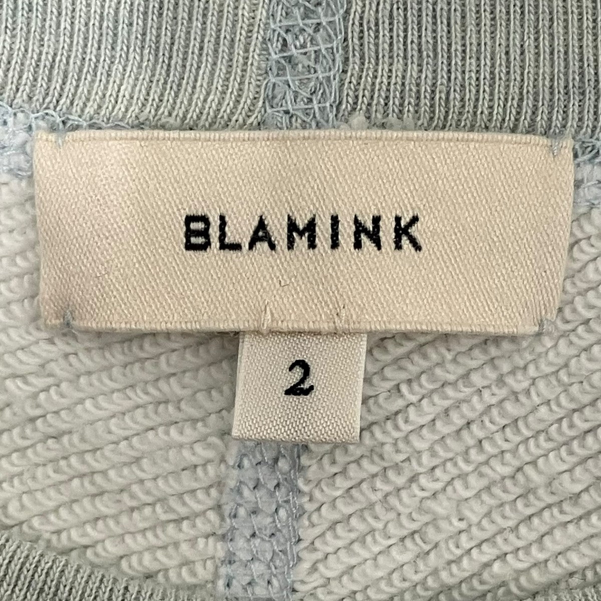 BLAMINK(ブラミンク) 吊り裏毛ロゴショートスリーブスウェット7917-222