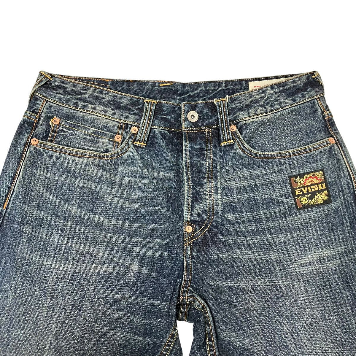 EVISU LOT．2017 ブロケードパッチポケット キャロットフィット ジーンズデニムパンツ2EAHTM5JE105417DN 古着・中古-3枚目のアイテム画像
