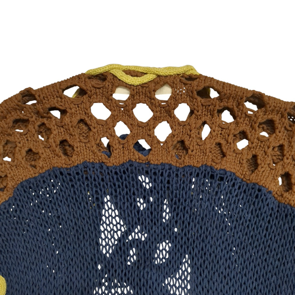 LEINWANDE Mix Yarn Crochet Vestニットベスト0225010502 古着・中古-6枚目のアイテム画像