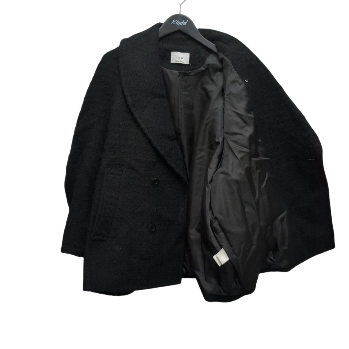 CLANE ×MINAMI TANAKA OVER TWEED COATコート19101-0132 古着・中古-2枚目のアイテム画像