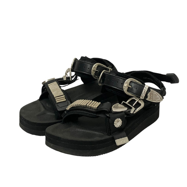 suicoke×TOGA ARCHIVES DEPAストラップサンダル ブラック サイズ 24cm