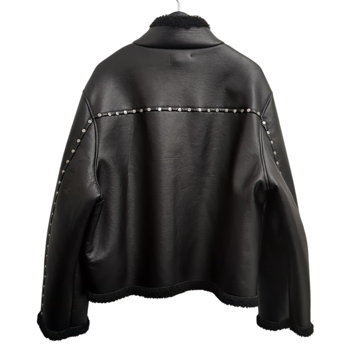AFB レザージャケット AFB(エーエフビー) STUDDED JACKETレザージャケット ブラック サイズ M