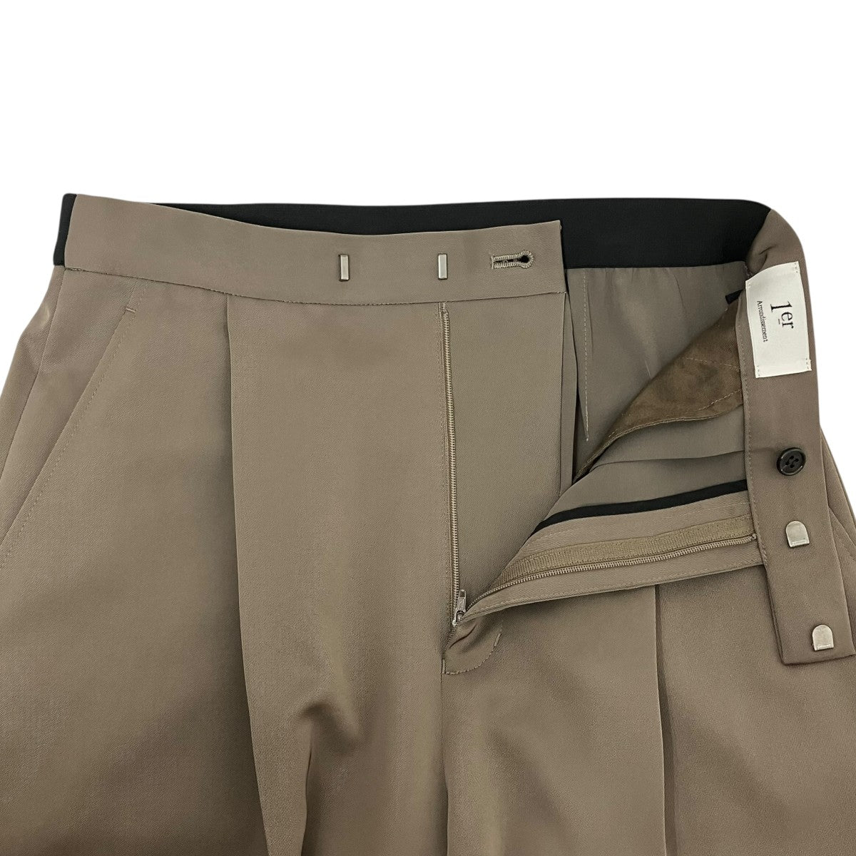 1er Arrondissement ワンタックストレートワイドパンツB1052AFP065 古着・中古-4枚目のアイテム画像