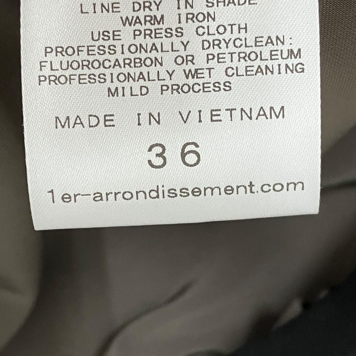 1er Arrondissement ワンタックストレートワイドパンツB1052AFP065 古着・中古-8枚目のアイテム画像