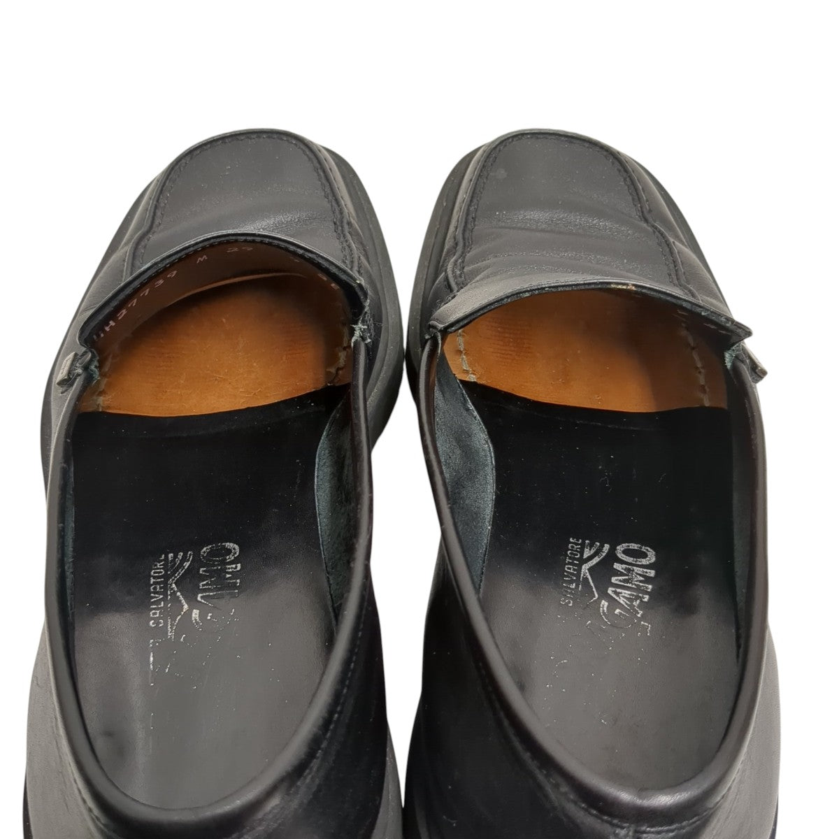 Salvatore Ferragamo レザースリッポン27739 古着・中古-5枚目のアイテム画像