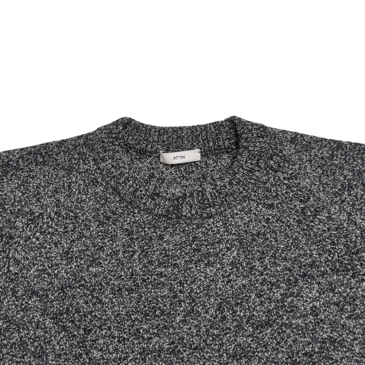 LAMBS WOOL C N SWEATER厚手ニット8019449