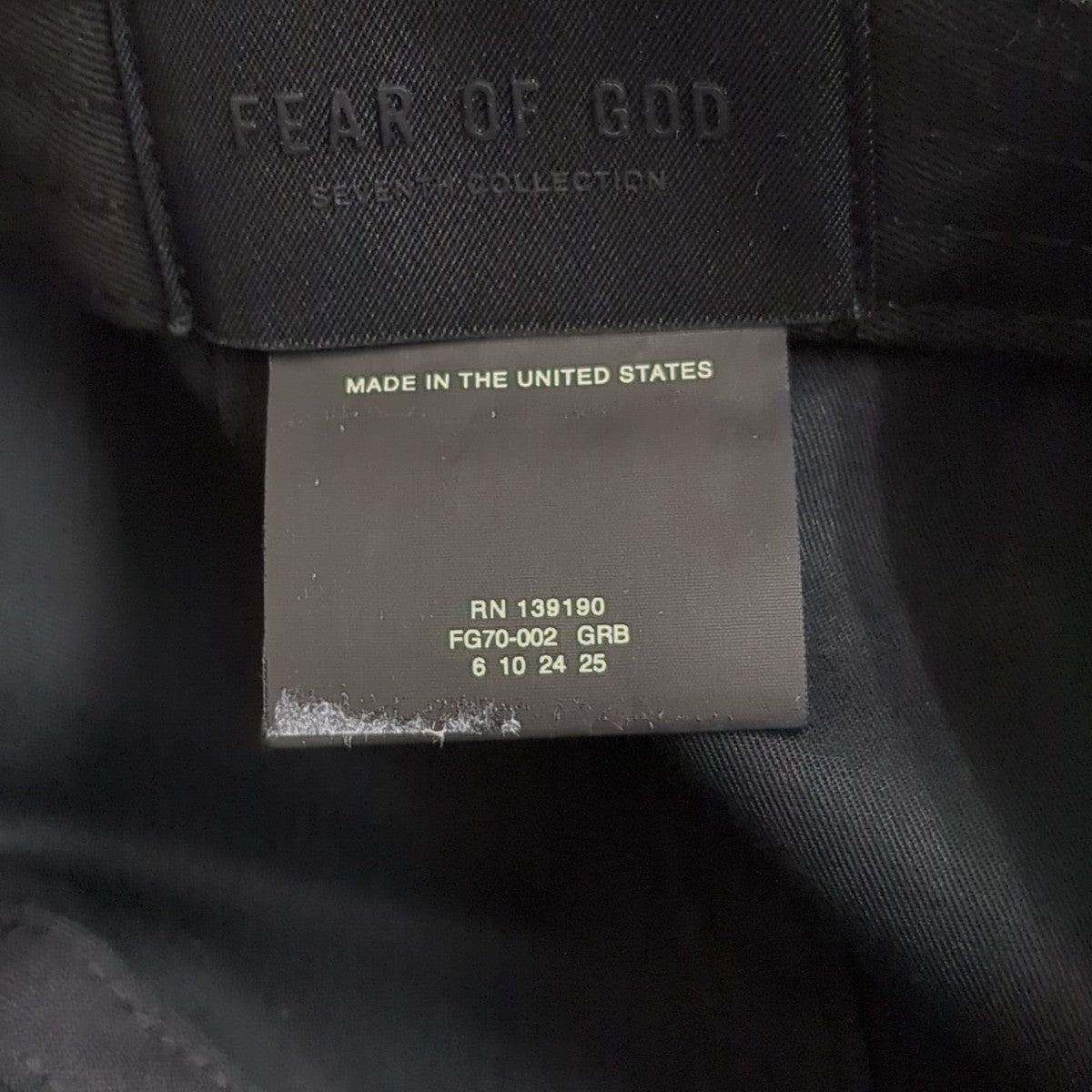 FEAR OF GOD キャップ 古着・中古-8枚目のアイテム画像