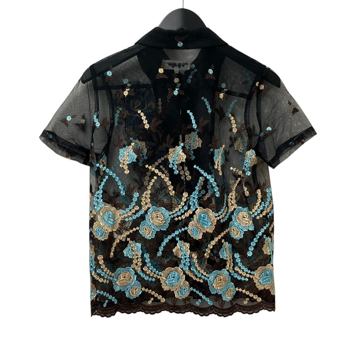 ROBE DE CHAMBRE COMME DES GARCONS AD2000 花柄刺繍シアーシャツRB 10012M 古着・中古-2枚目のアイテム画像