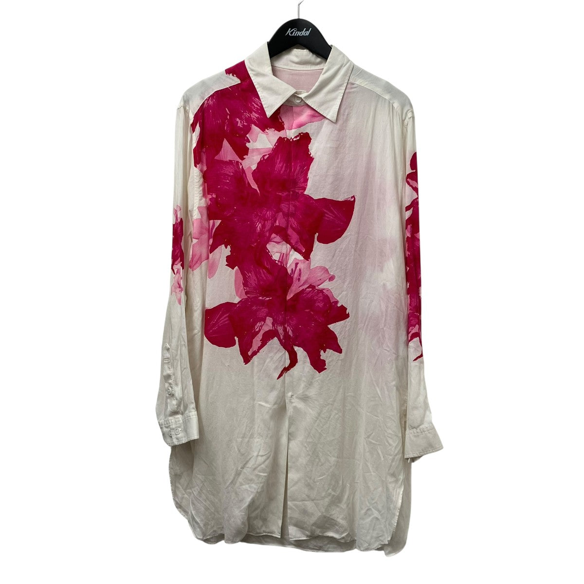 Yohji Yamamoto pour homme 24AWPINK FLOWERロングシャツHO-B76-219 古着・中古-1枚目のアイテム画像