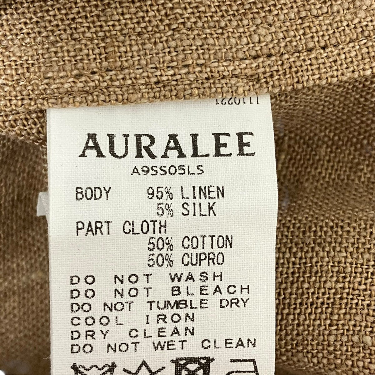 AURALEE ジャケットA9SS05LS 古着・中古-6枚目のアイテム画像