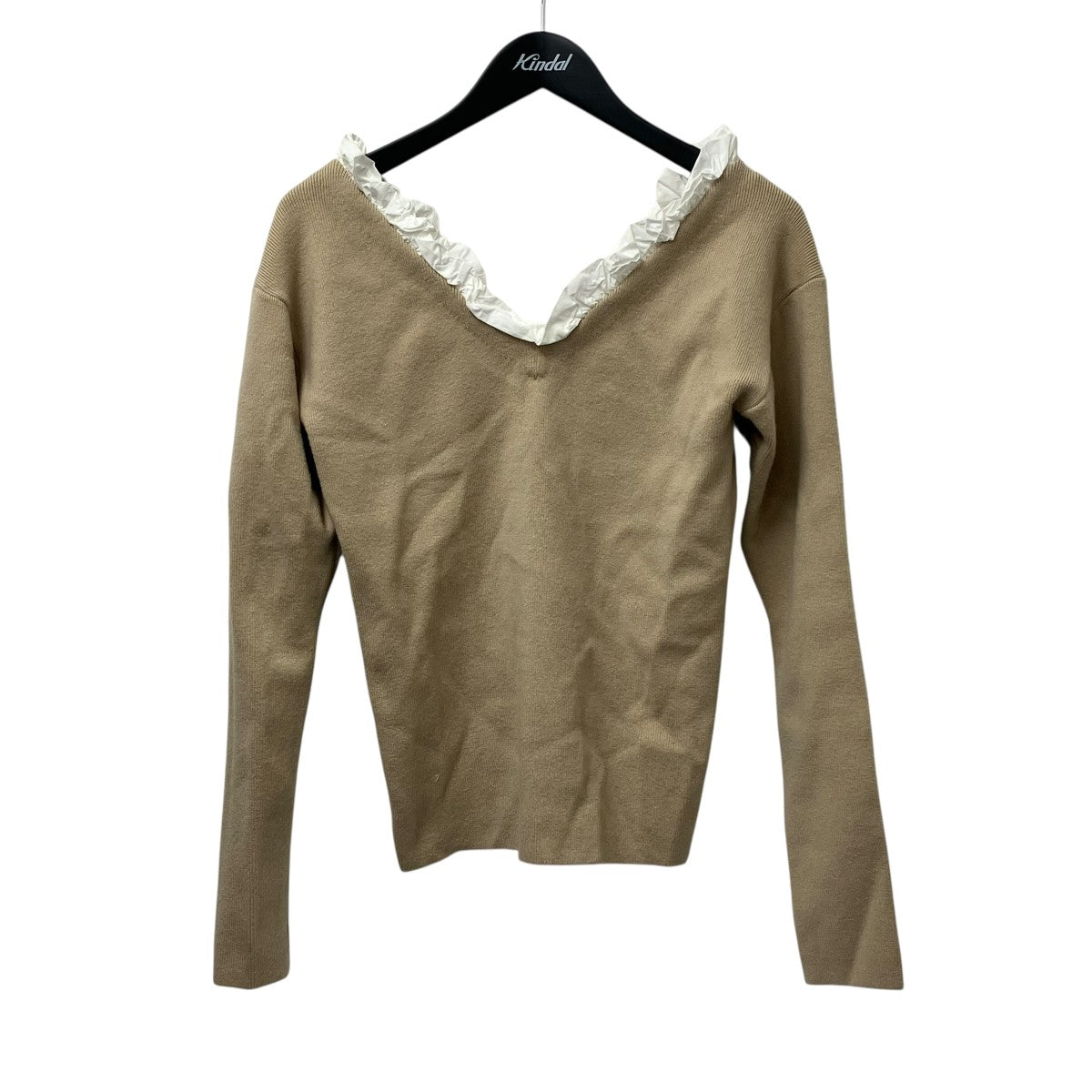 FRILL V NECK KNITニット17106-2302