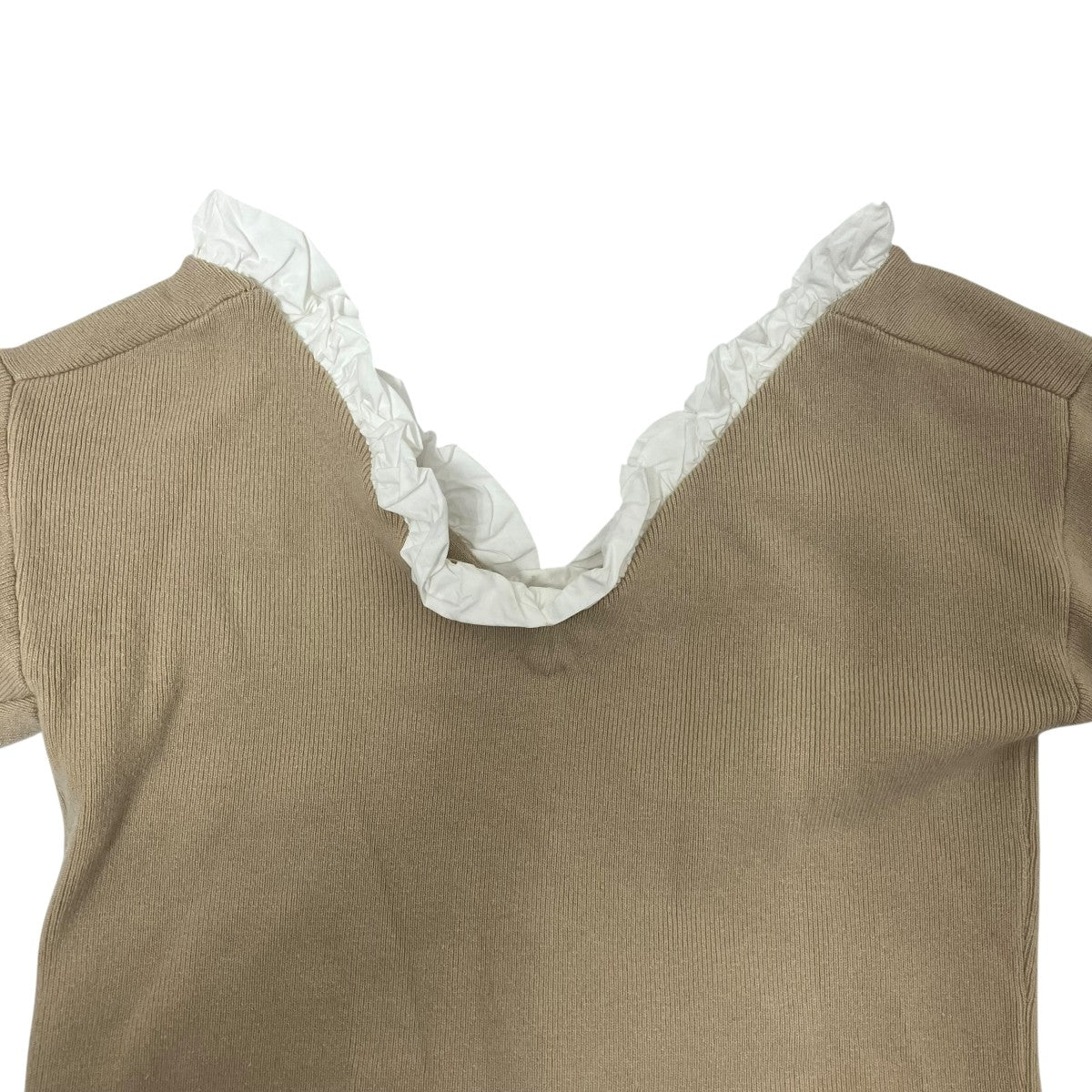 FRILL V NECK KNITニット17106-2302