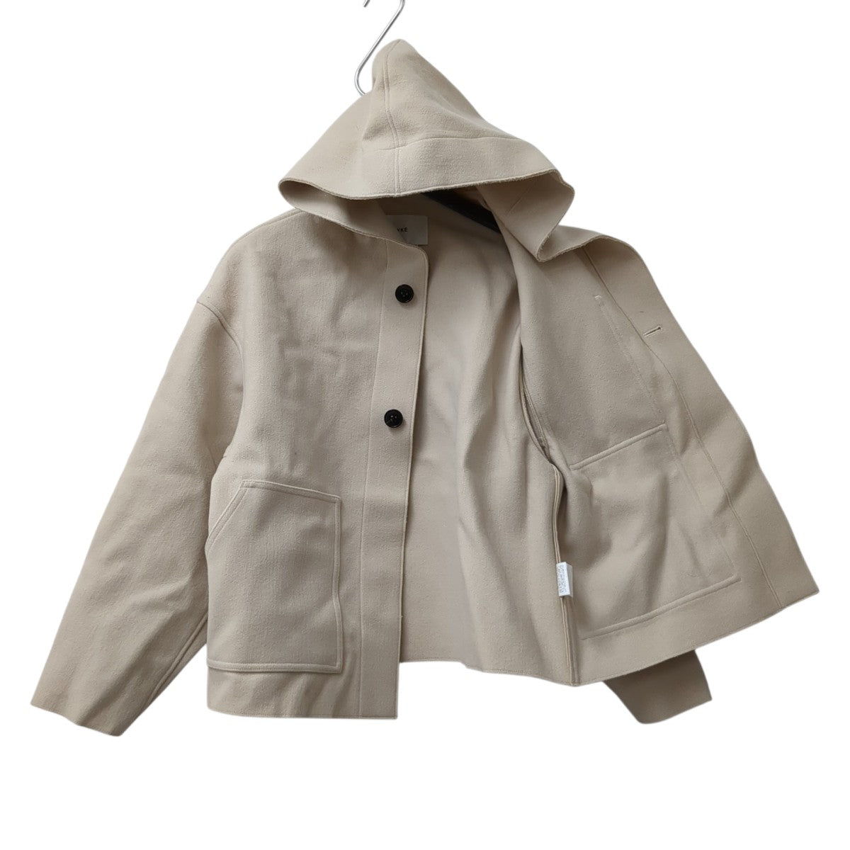 HYKE MELTON HOODED WORK JACKETフーデッドジャケット242-17474 古着・中古-2枚目のアイテム画像
