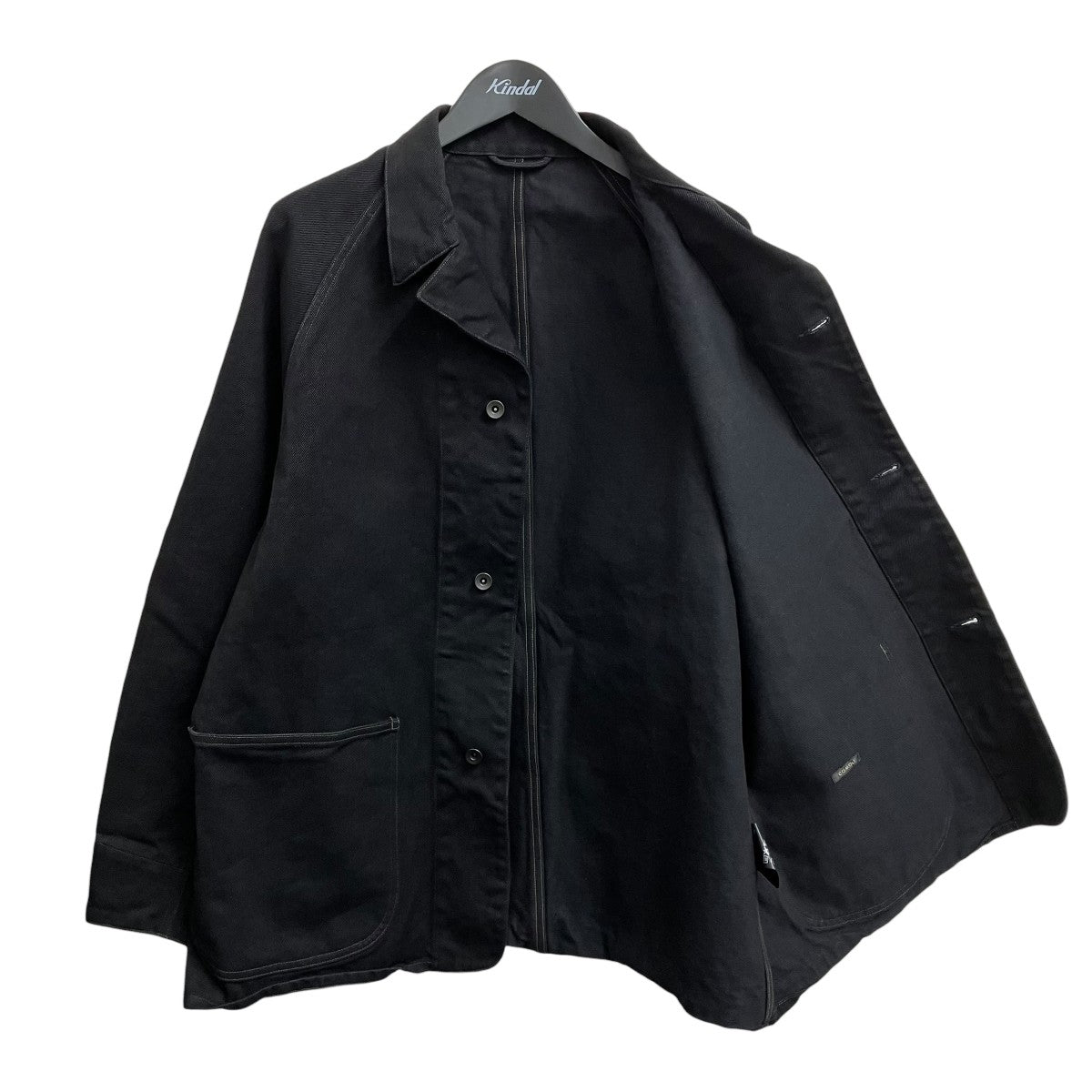 COMOLI(コモリ) 26SSBLACK DENIM WORK JACKETカバーオールD01-01002