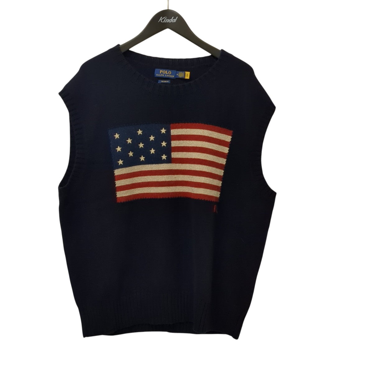 POLO RALPH LAUREN 星条旗ニットベスト 古着・中古-1枚目のアイテム画像