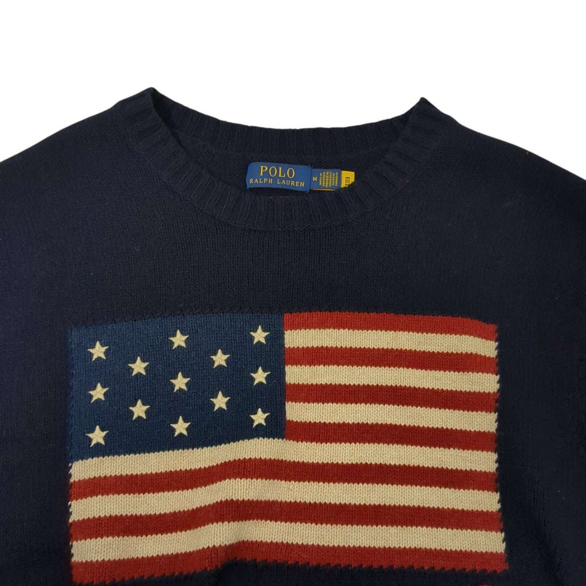 POLO RALPH LAUREN 星条旗ニットベスト 古着・中古-3枚目のアイテム画像
