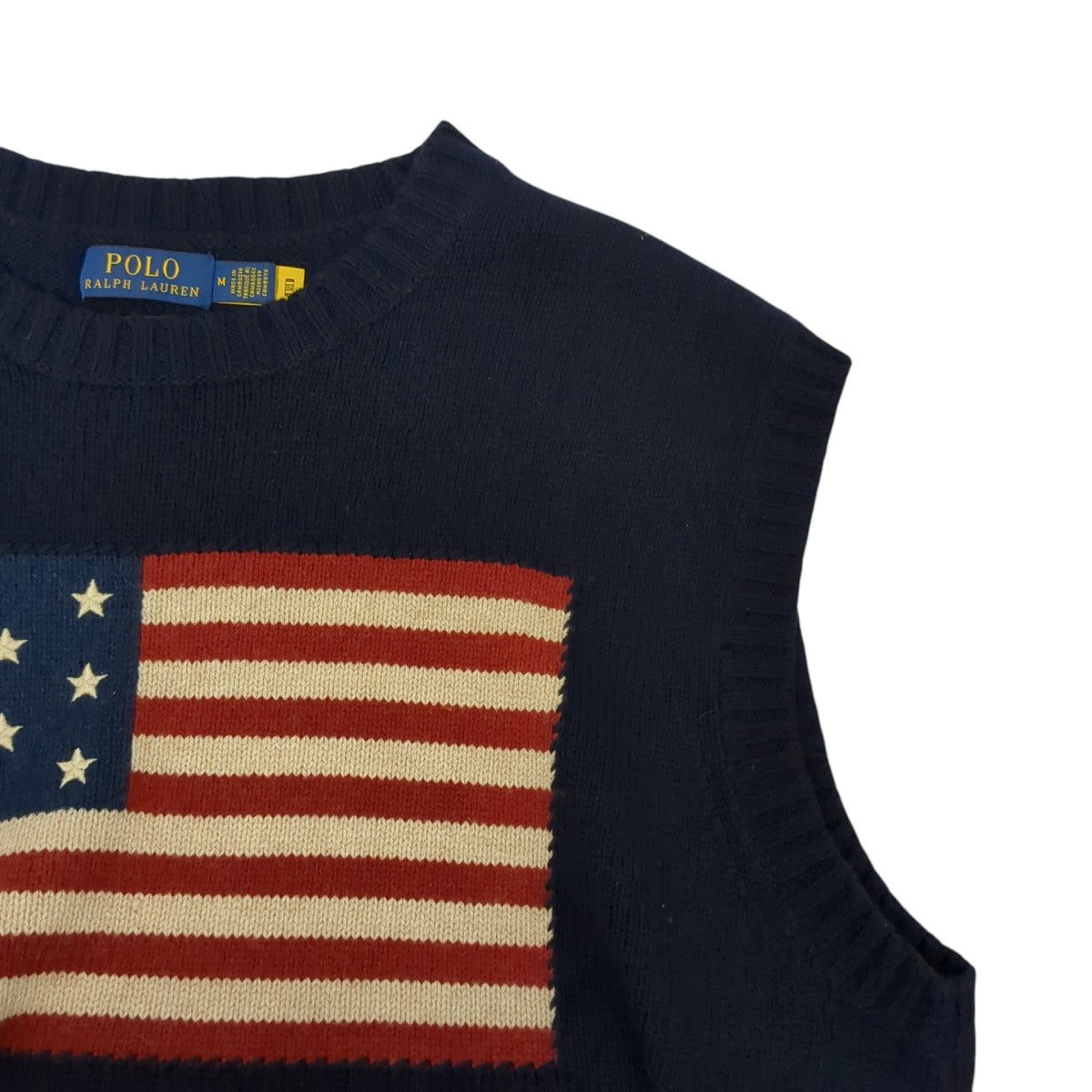POLO RALPH LAUREN 星条旗ニットベスト 古着・中古-5枚目のアイテム画像