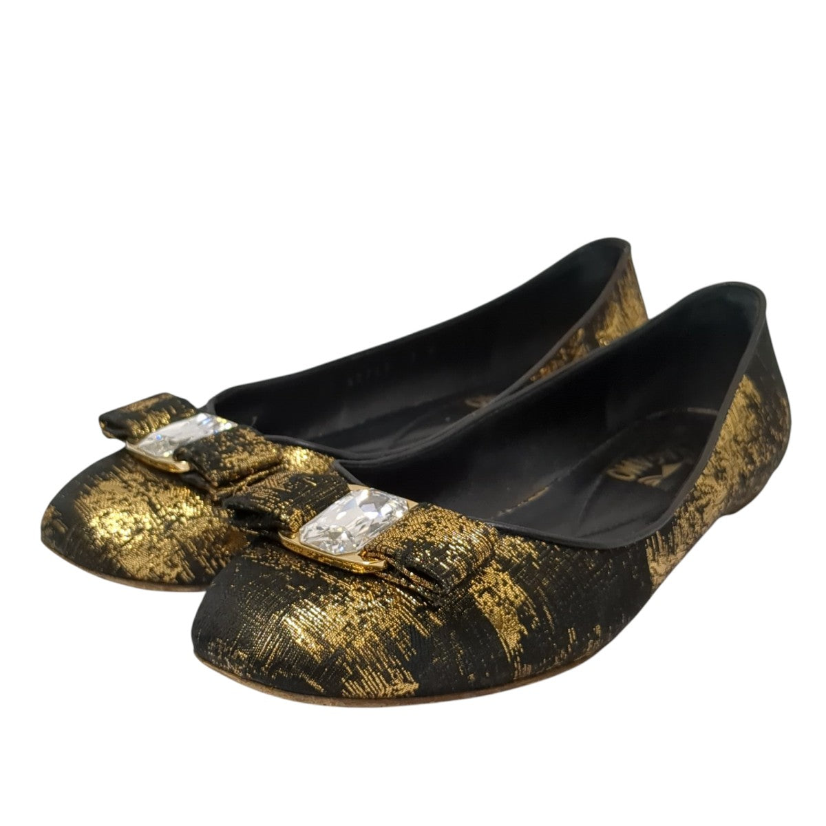 Salvatore Ferragamo フラットパンプス 古着・中古-1枚目のアイテム画像