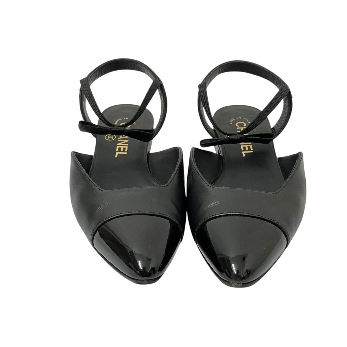 CHANEL ココマーク リボンパンプスサンダルG36361 古着・中古-5枚目のアイテム画像