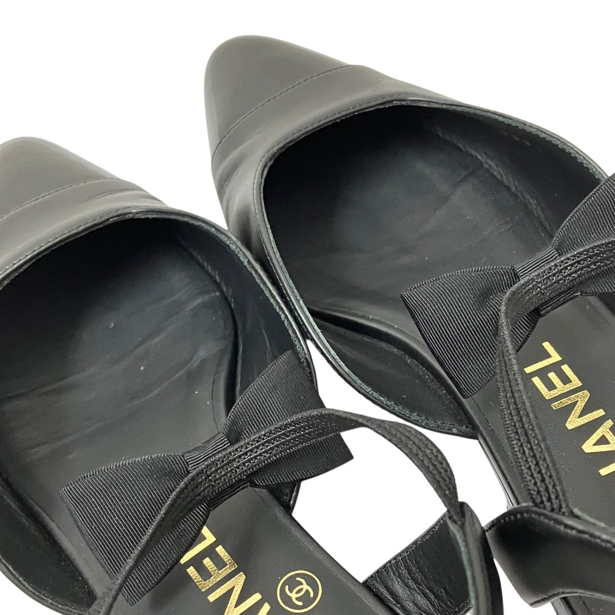 CHANEL ココマーク リボンパンプスサンダルG36361 古着・中古-6枚目のアイテム画像