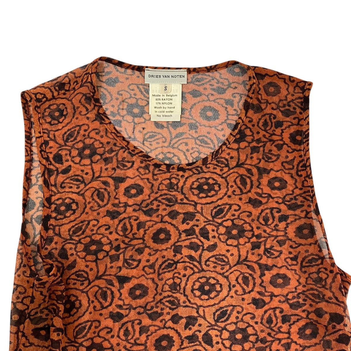 DRIES VAN NOTEN ノースリーブカットソー3455-7012 古着・中古-3枚目のアイテム画像