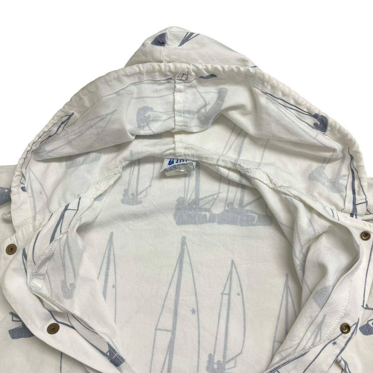 VINTAGE 80s〜90s MICHIGAN RAGフーデッドジャケット 古着・中古-4枚目のアイテム画像