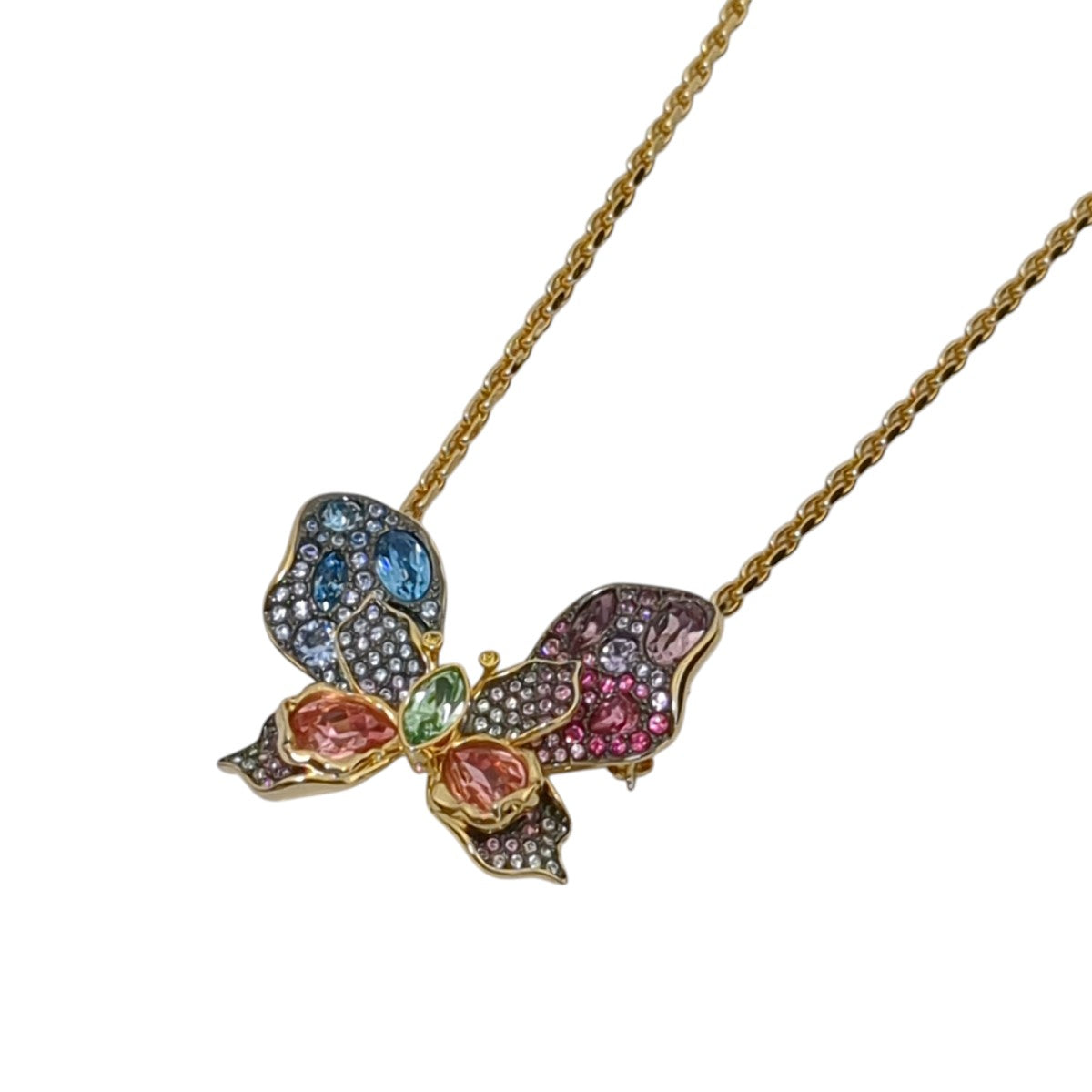 SWAROVSKI Idyllia バタフライネックレス 古着・中古-2枚目のアイテム画像