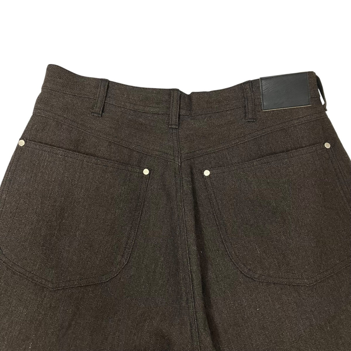 The Letters 24AWWOOL LINEN HERRINGBONEパンツLFBD-P0003B 古着・中古-5枚目のアイテム画像